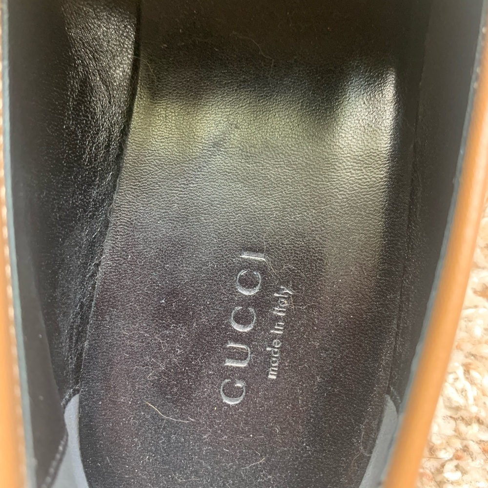 Gucci Beige Monogram Loafers for Women - Picture 5 of 9